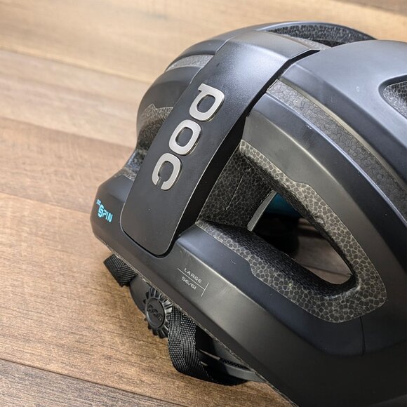 POC Omne Air SPIN Bike Helmet - Large Matte Black Cycling Biking - Picture 10 of 10